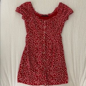 Abercrombie & Fitch red floral sundress
